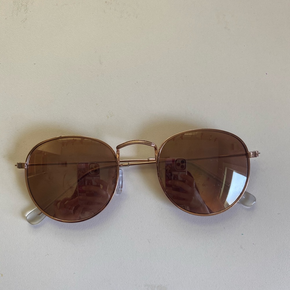 Altar’d state - rose gold round sunglasses
